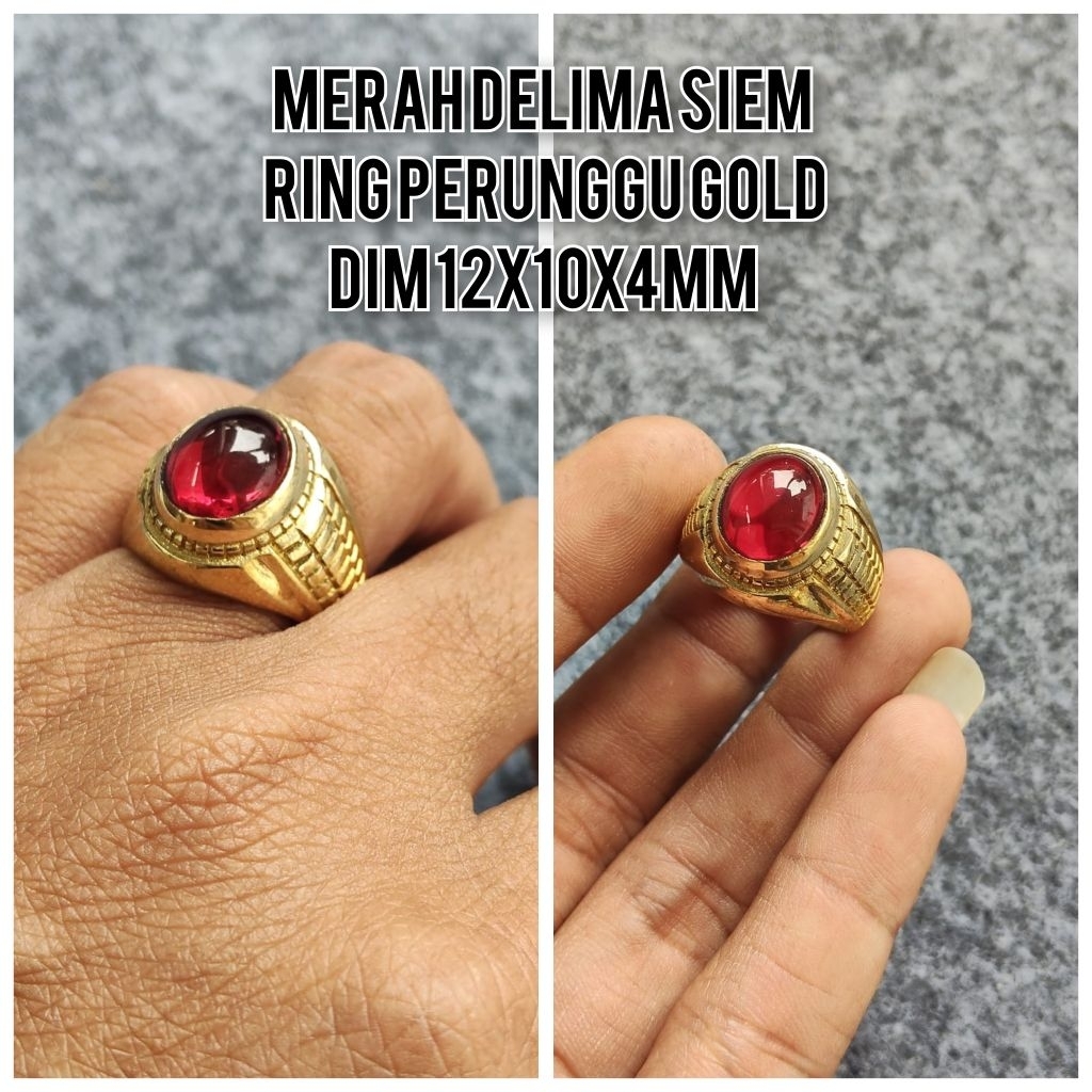 MERAH SIEM RED STONE แหวนผู้ชาย