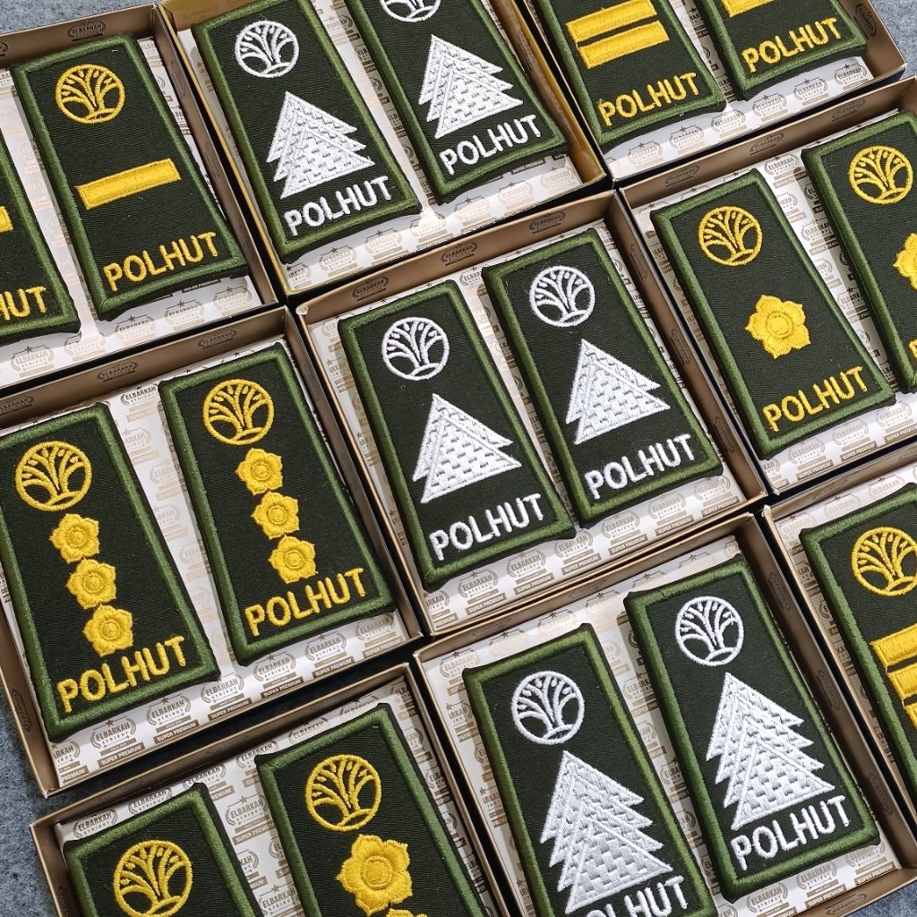 Pdh Polhut Rank Full เย็บปักถักร้อยนูน Group 2a, 2b, 2c, 2d, 3a, 3b, 3c, 3d, 4a, 4b