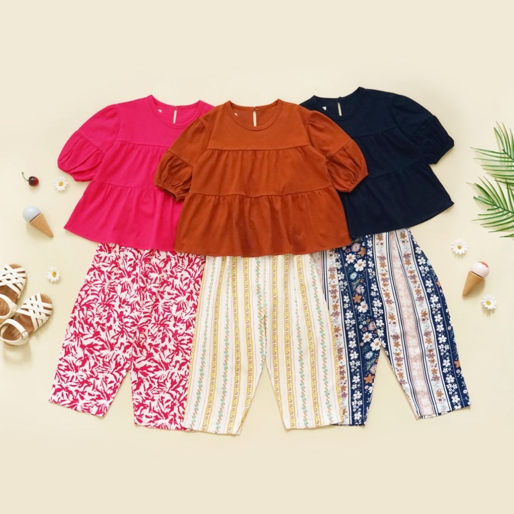 Sabina Set • ชุดเด็กผู้หญิง • ชุดวันพีซเด็กน่ารัก