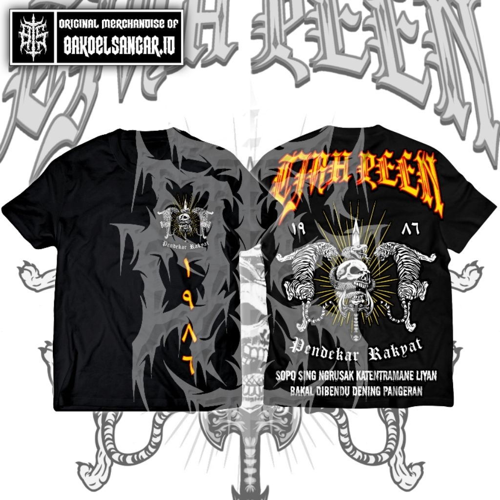 Pagar Nusa Cah Peen Lawnasan เสื้อยืด (A2 FULL BACK 100% ต้นฉบับ) Pagar Nusa Lawnsan เสื้อยืด Cool P