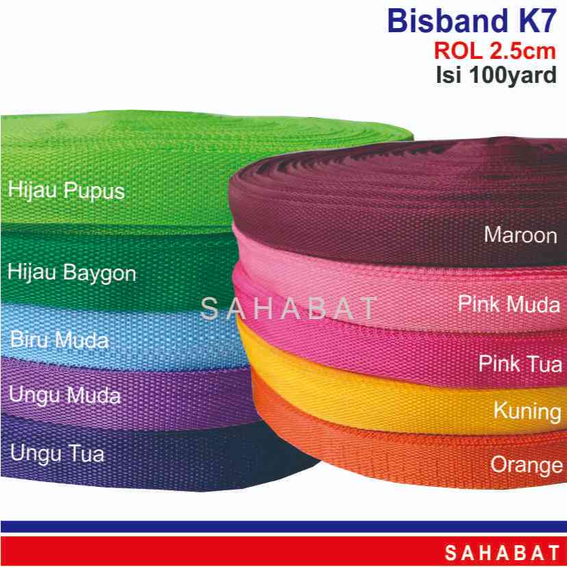 K7 Bisband Strap กว้าง 2.5 ซม. ROL / สายรัดกระเป๋า / สายรัดกระเป๋า