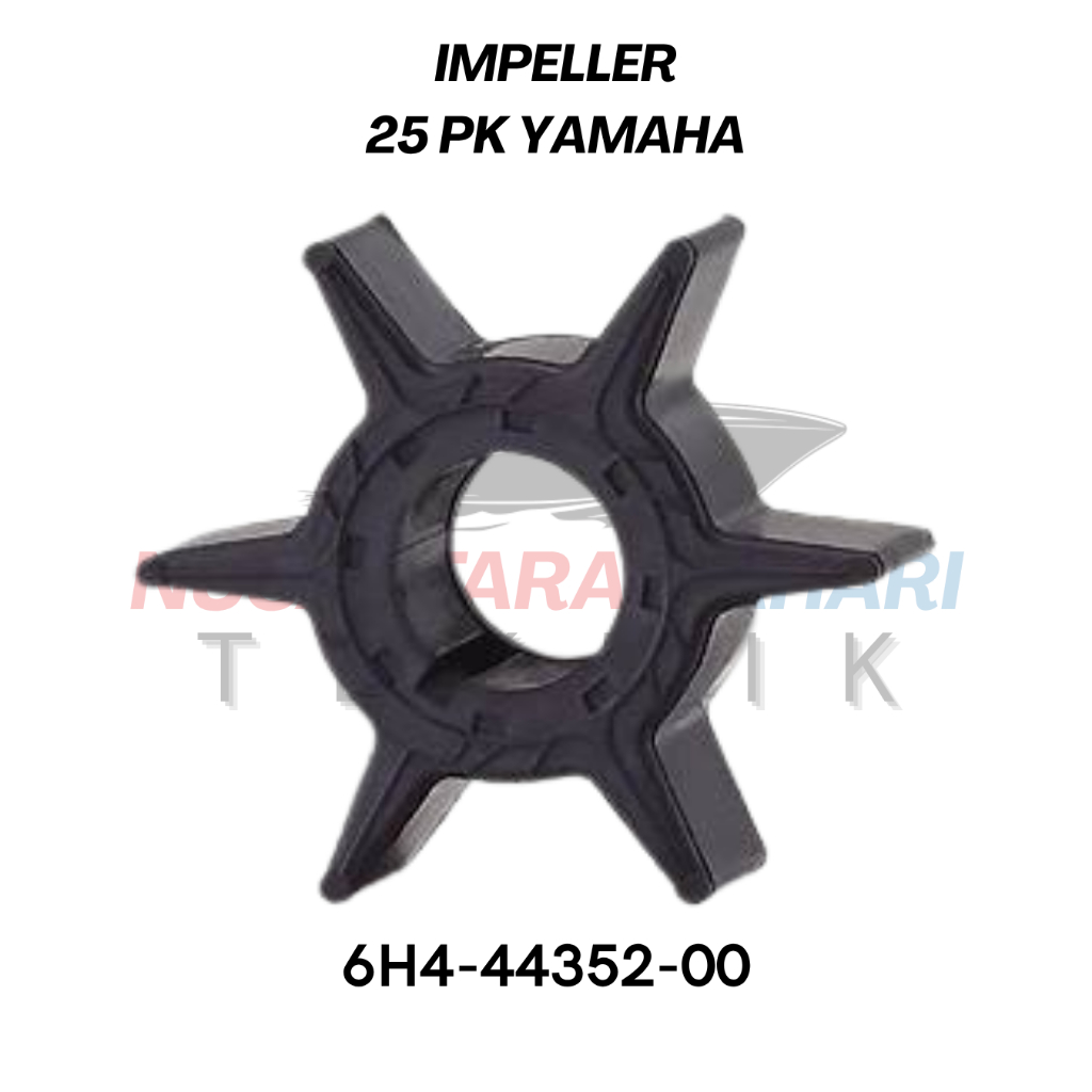 MESIN YAMAHA IMPELLER 25PK & 40PK CAPSULES 6H4-44352-00 | 66T-44352-00 WATERPUMP COOLING RUBBER SPAR