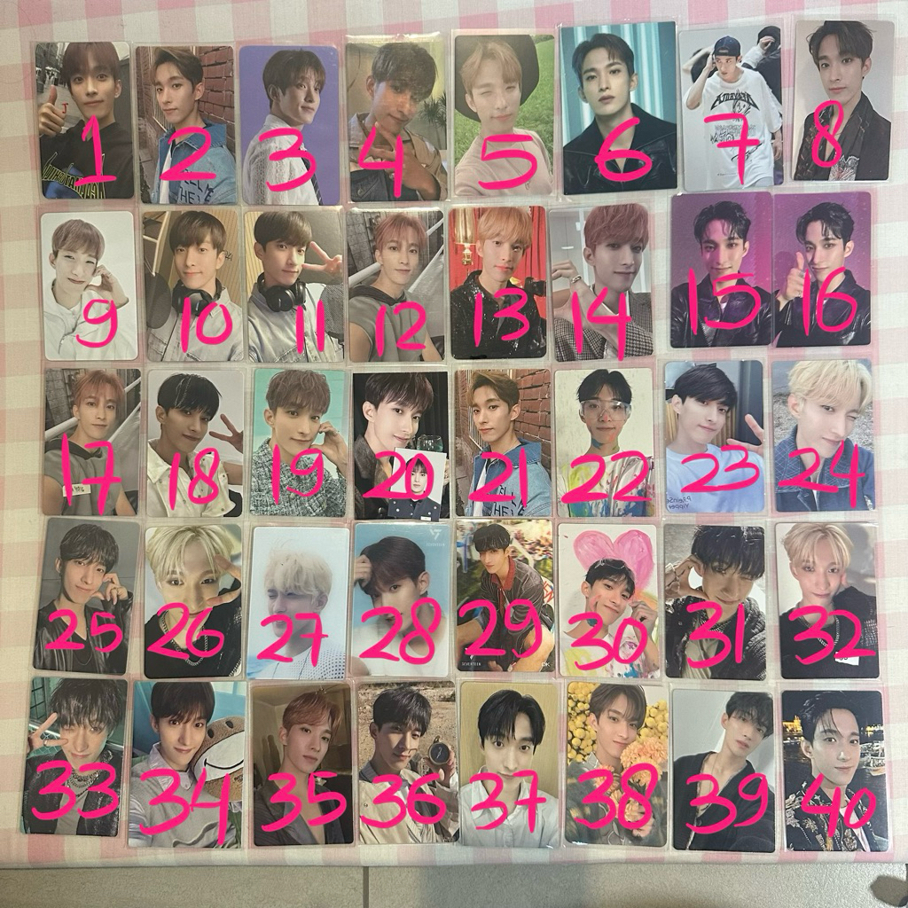 Seventeen Wonwoo โฟโต้การ์ด