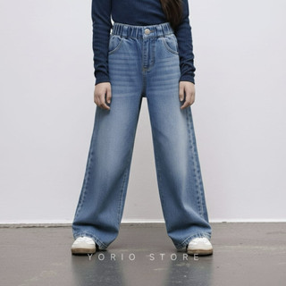 CELANA KULOT JEANS SKENA ANAK UNISEX | Wisker Premium Gombrong | Usia 6-13 Tahun Kekinian