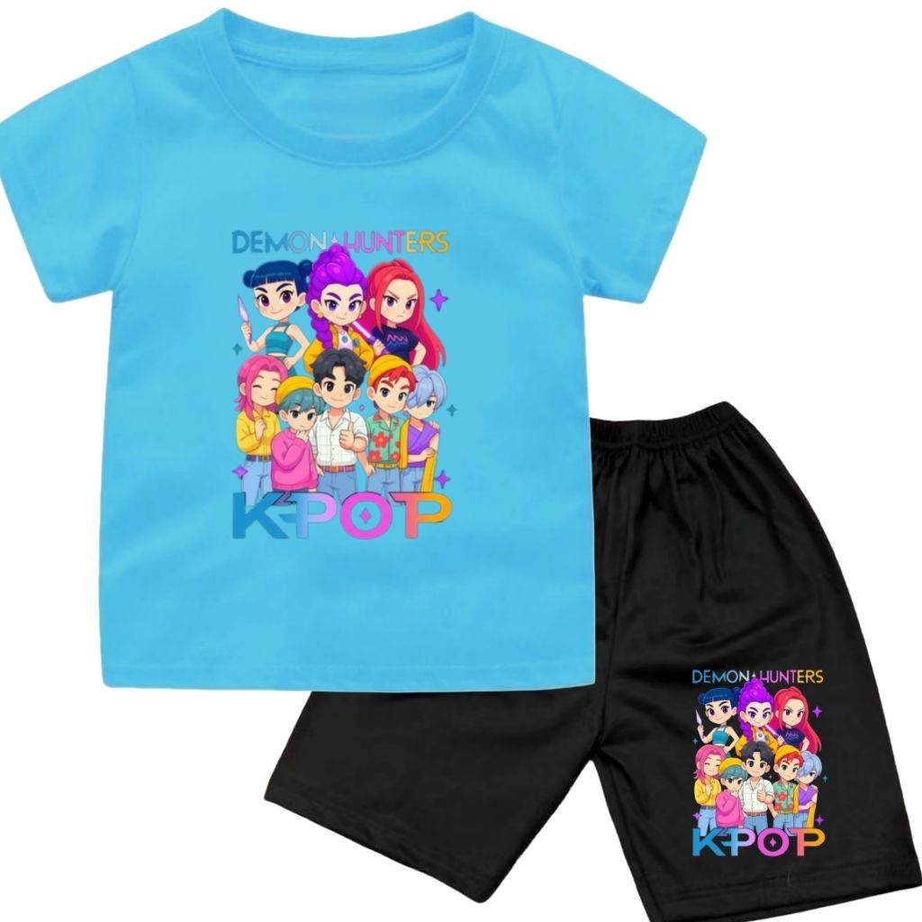 KPOP DEMON HUNTER RAME ชุดเสื้อยืดสําหรับเด็กหญิงและเด็กชาย