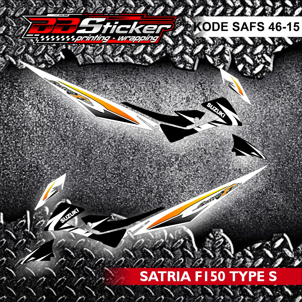 SUZUKI SATRIA FU 150 FACELIFT TYPE S แถบมอเตอร์ไซค์ | สติ๊กเกอร์ LIST SAFS 46 RACING