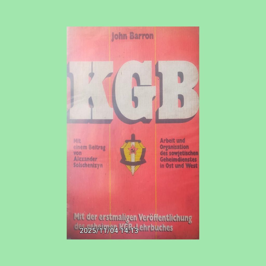 หนังสือต้นฉบับ KGB โดย JOHN BARRON