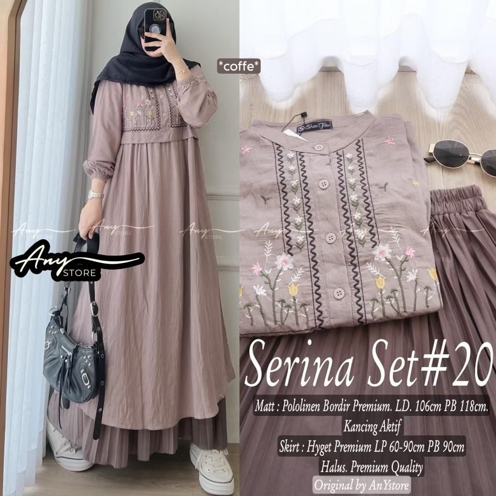 ชุดเสื้อกล้ามกระโปรง Serina Crinkle กระโปรงจีบ Hypet แฟชั่นผู้หญิงทันสมัย