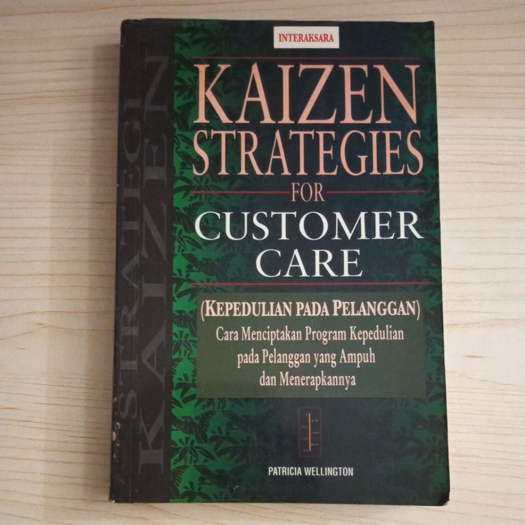 หนังสือ KAIZEN STRATEGY สําหรับ WRITING IN CUSTOMERS โดย WELLINGTON