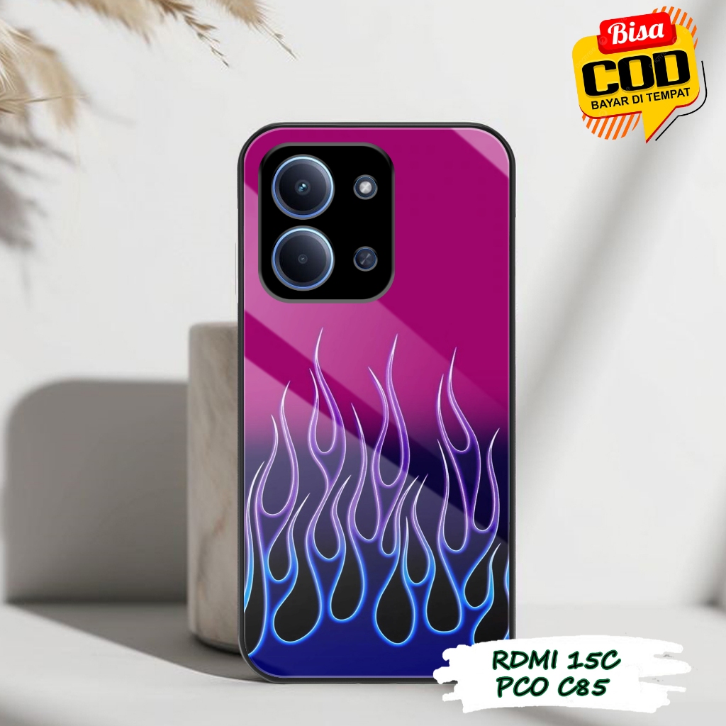 เคส HP REDMI 15C / POCO C85 - STORE CASE (FIRE) - 2D Premium Glossy - Glossy Softcase - Phone Casing