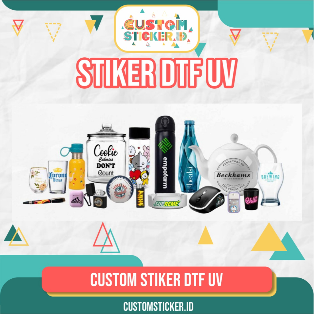 DTF UV Decal Stickers Dry Full Color สามารถปรับแต่งได้