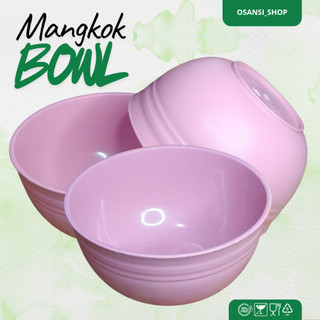 MANGKOK Bowl PLASTIK 6 PCS BPA Free WARNA PINK