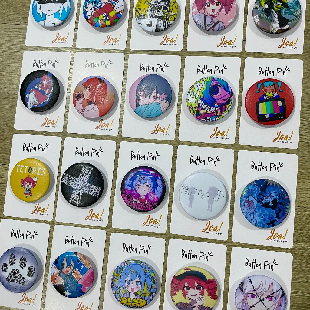 Alienandastronaut Pin ปุ่ม Vocaloid Merch Kyu Kurarin Iyowa Hatsune Miku Deco 27 Static Kasine Toto 
