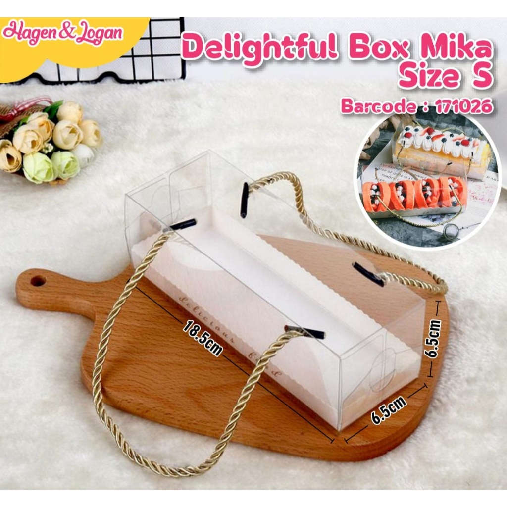 MIKA CAKE BOX MIKA CAKE BOX DELIGHTFULL MIKA BOX/ LONG BOX HAMPERS ROLL CAKE