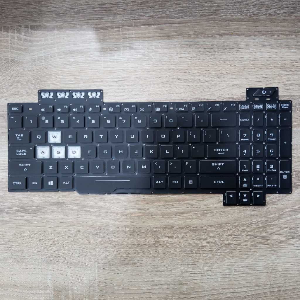 Asus TUF FX504 FX505DD FX505DT FX505DU FX505DV FZ80 RGB คีย์บอร์ดแล็ปท็อปแบ็คไลท์ (8 พิน)
