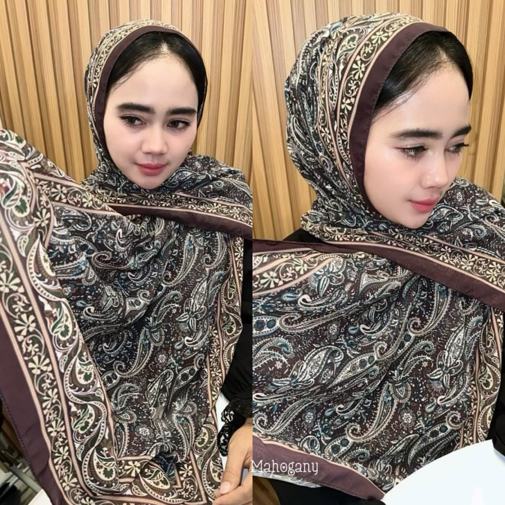 PASHMINA พร้อมการพิมพ์ด้วย TURKISH MOTIF / Pontianak