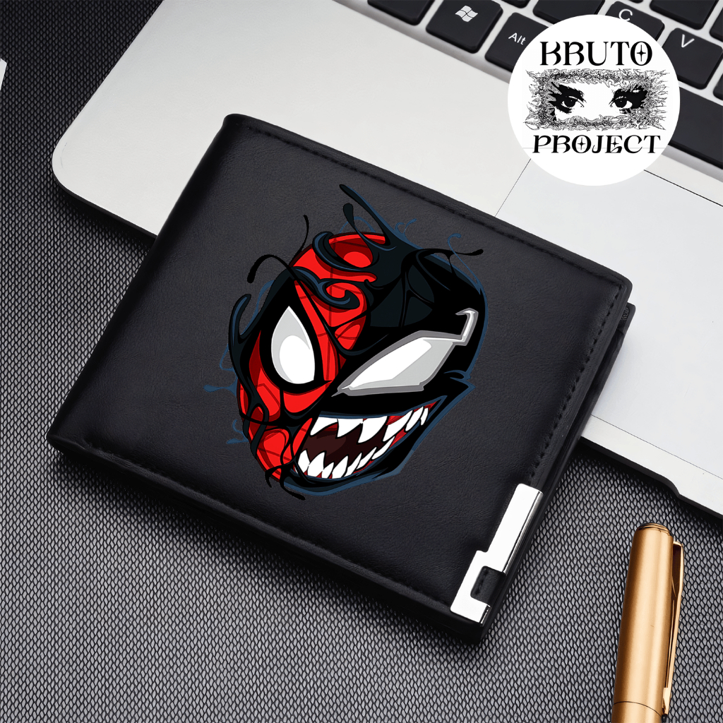 กระเป๋าสตางค์ผู้ชาย หนัง PU พับได้ ลาย SPIDERMAN รุ่นใหม่