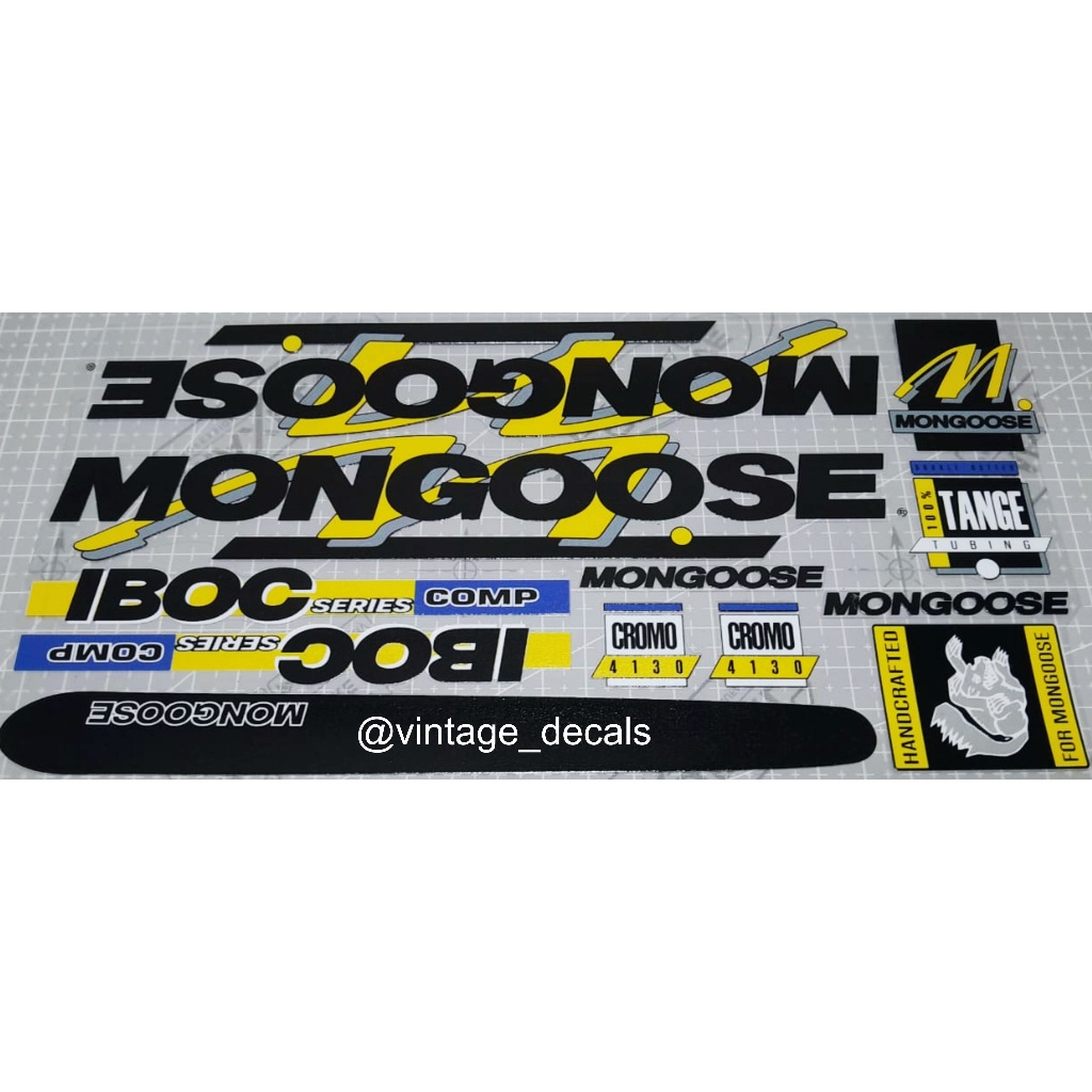 สติ๊กเกอร์ทดแทน mongose IBOC คอมพ์ 1989 1990 1991