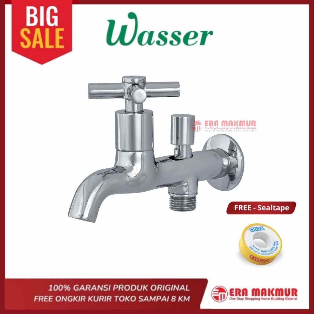 WASSER - TC2 021D ก๊อกผนังกิ่ง 2 ทิศทาง ก๊อกเย็น