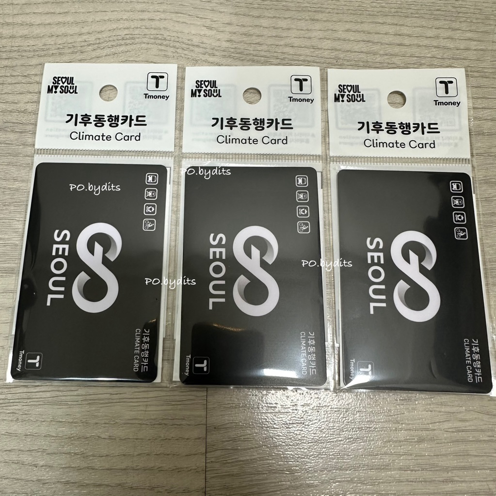 Climate Card Seoul Tmoney korea การ์ดไม่จํากัดผ่าน