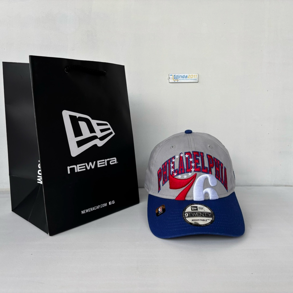 NEW ERA 9 Twenty PHILADELPHIA 76ers หมวกอย่างเป็นทางการดั้งเดิม