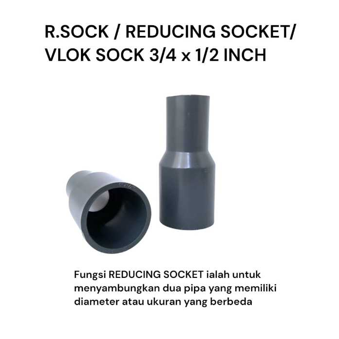 GREST R.Sock/ ถุงเท้าลด/ ถุงเท้า Vlok 3/4 x 1/2 นิ้ว