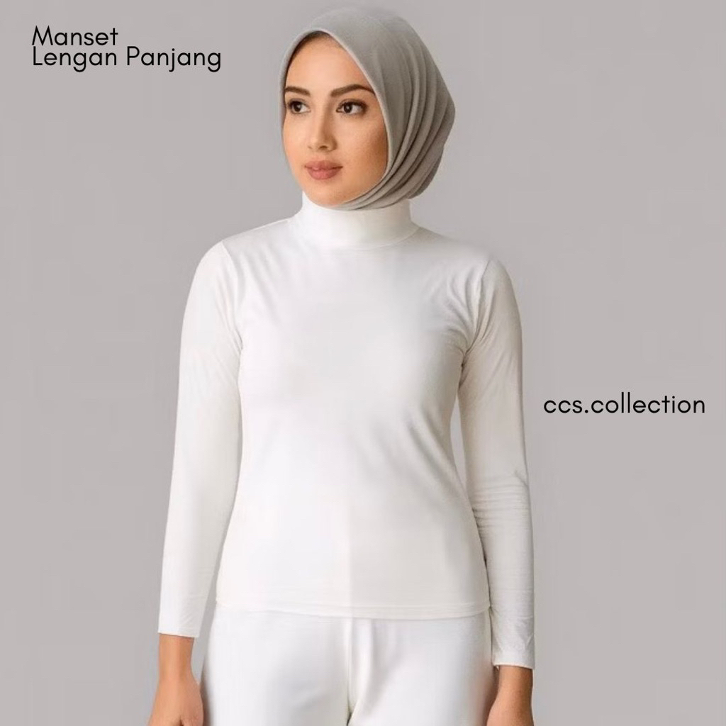 Cuffs/Womens Cuffs/Hijab Cuffs/เสื้อยืด Cuffs/Spandex ชุดชั้นใน/Cuffs/แขนยาว Cuffs