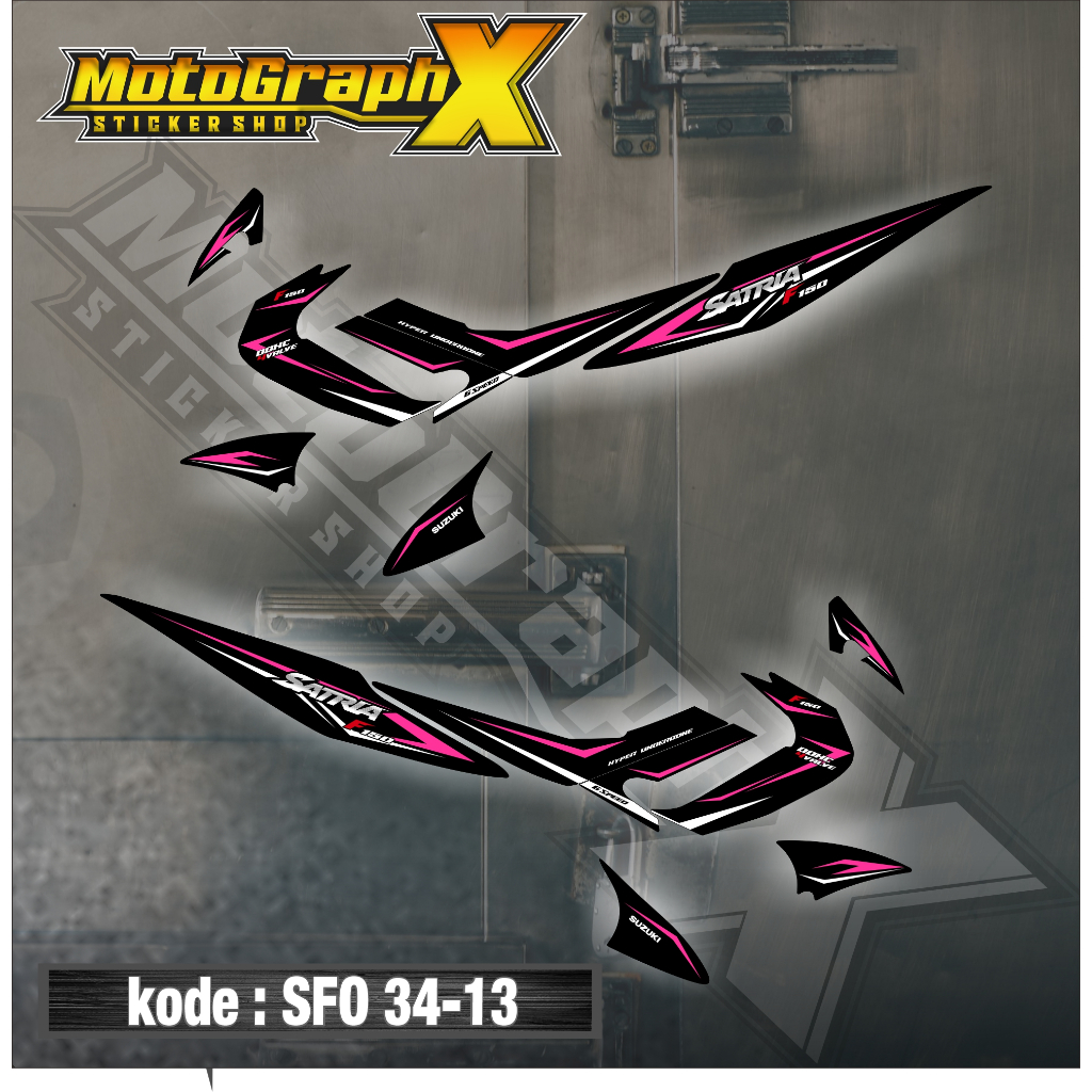 Striping/สติ๊กเกอร์ Satria Fu Barong CAN HOLOGRAM เครื่องปอก Satria Fu Lama SFO 34 RACING