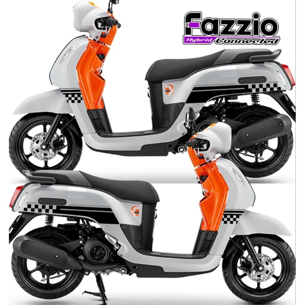 605/FAZZIO STRIPING/สติ๊กเกอร์ FAZIO/แถบเครื่องยนต์/สติ๊กเกอร์แกะสลัก/สติ๊กเกอร์ MOTIF
