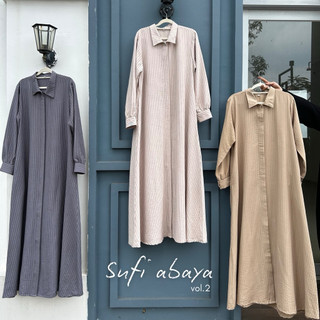 SUFI ABAYA SALUR / STRIPE KATUN LINEN TWILL