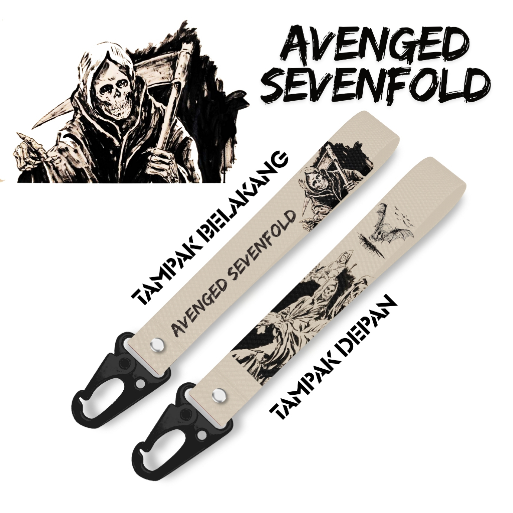 GANTUNGAN A7X V2 AVENGED SEVENFOLD KEYCHAIN PREMIUM SNAPHOOK KEYCHAIN