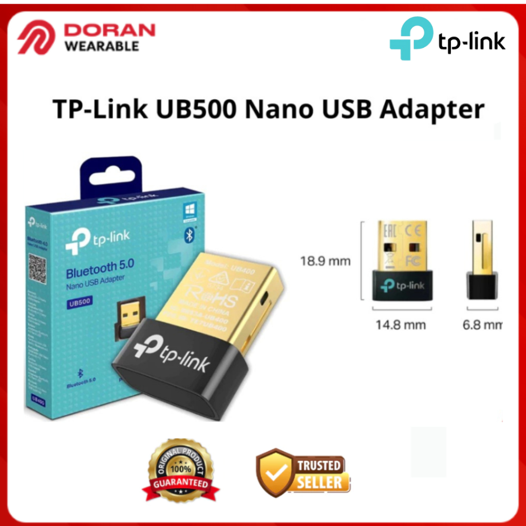 TP-Link UB500 | อะแดปเตอร์ USB Nano 5.3| ดองเกิลบลูทูธ | แล็ปท็อปพีซี | UB500 พลัส