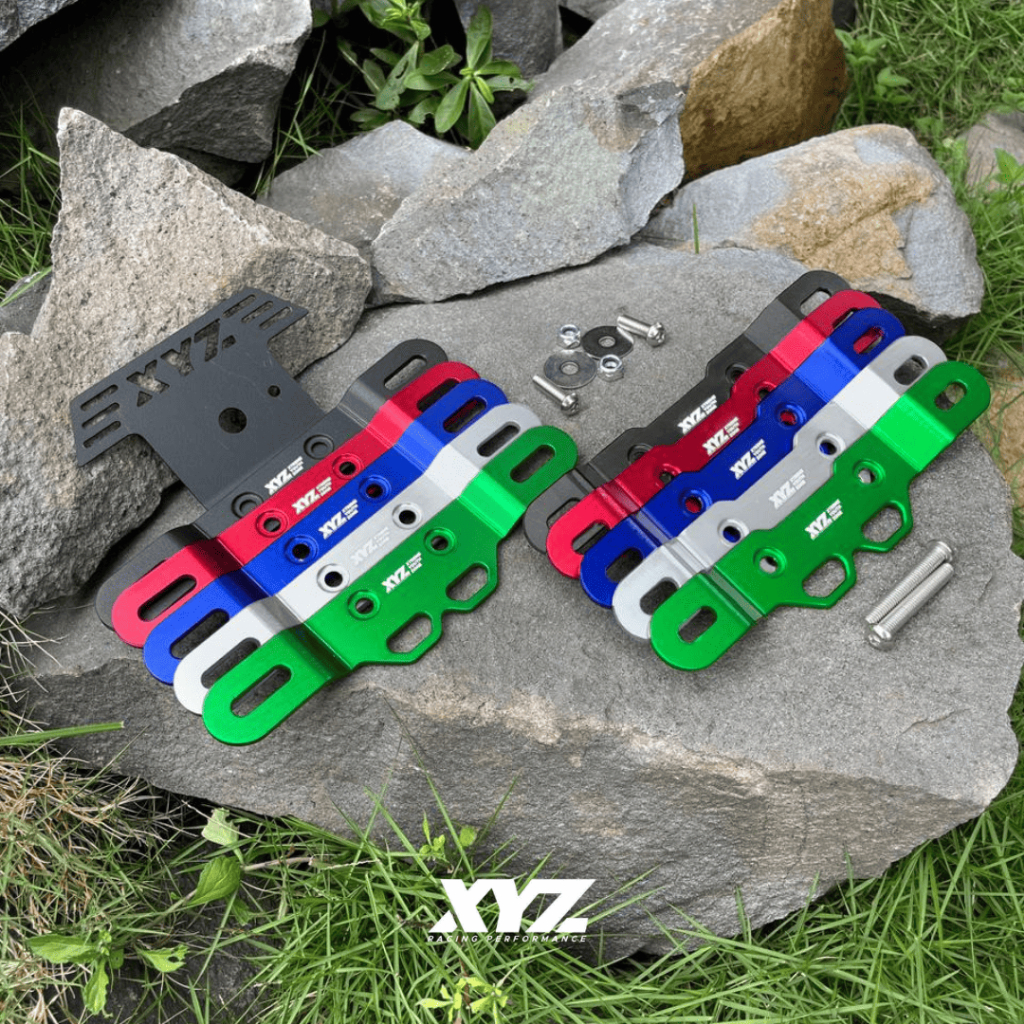 XYZ ด้านหน้าด้านหลัง LOCATION PLATE MOUNTING BRACKET F1ZR FIZ FORCE 1 สแตนเลสอลูมิเนียม