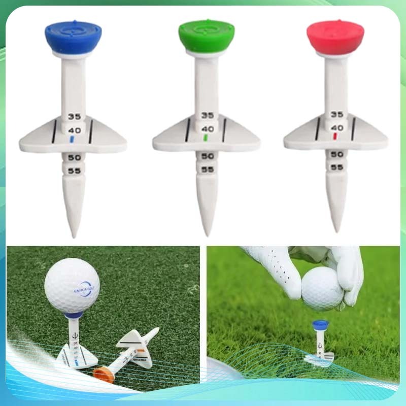 Golf Tee Step Down Directional Tee Golf Long Adjustable Golf Tee With Scale