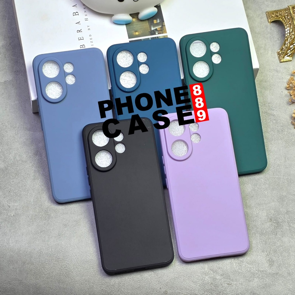 VIVO V60 CASE MACAROON SQUARE LIQUID EDGE SOFT CASE VIVO V60