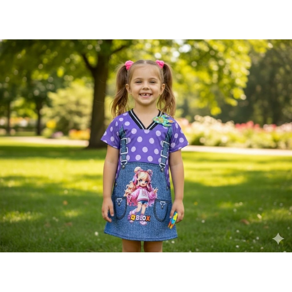 ROBLOX GIRLS DRESS/GIRLS DRESS AGED 1-7 ปี