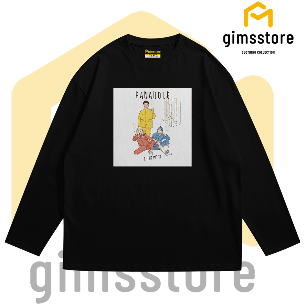 Gimsstore เสื้อยืด Longsleeves Panadol สีฟ้า Benhur Coksu Custom Screen Printing Unit Pโหล DTF ผู้ชา