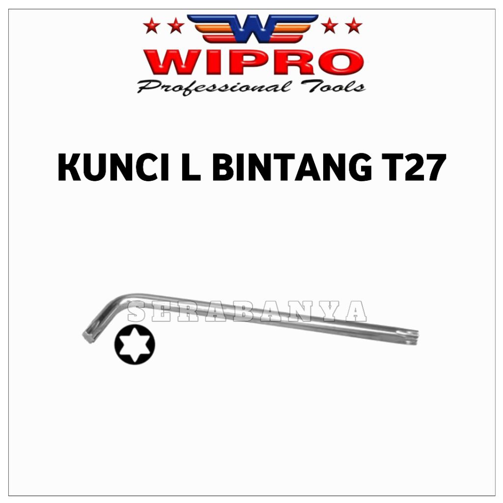 WIPRO STAR L-WRENCH T27 LENGTH 1 ชิ้น
