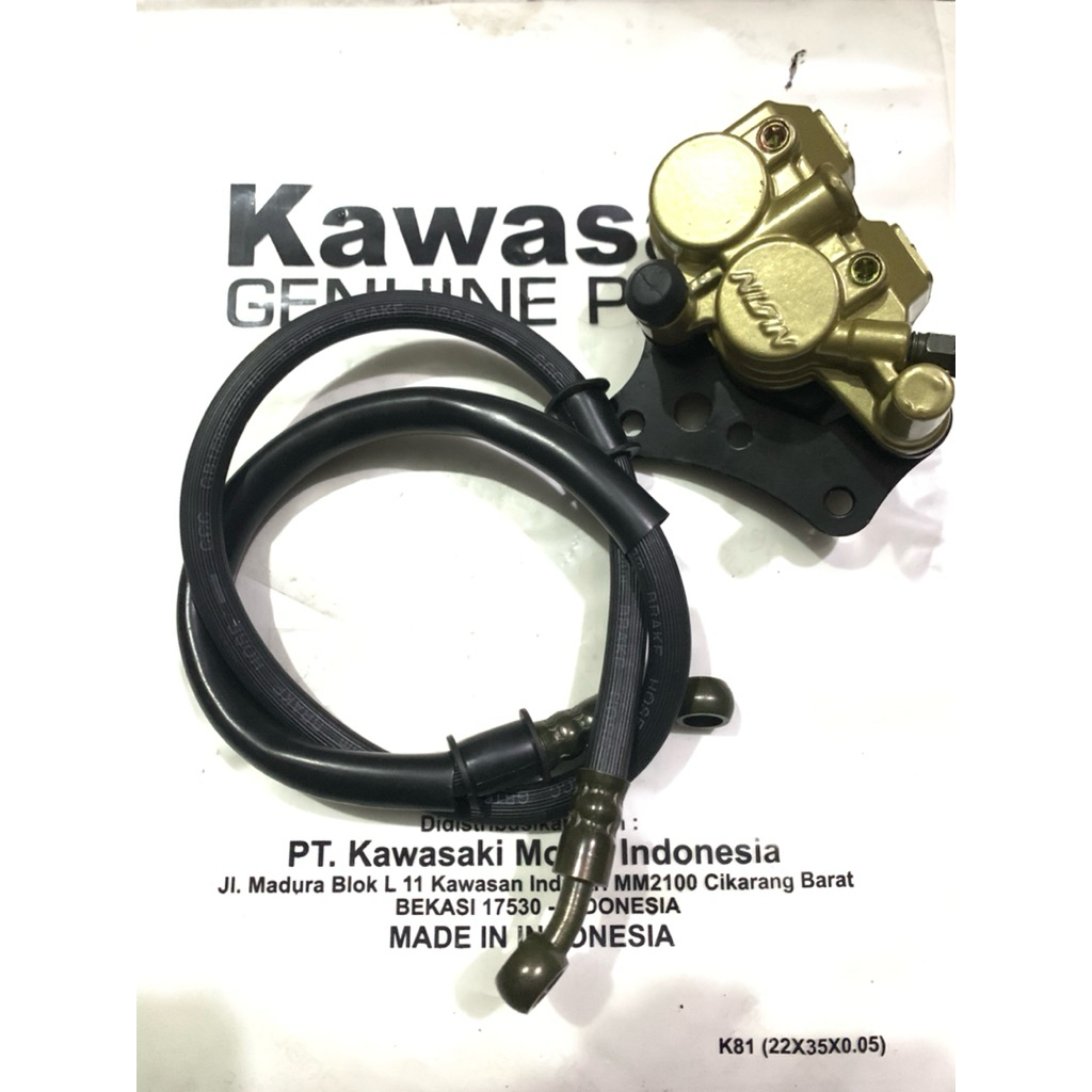 ท่อเบรคหน้า+คาลิปเปอร์หน้า KAWASAKI W175