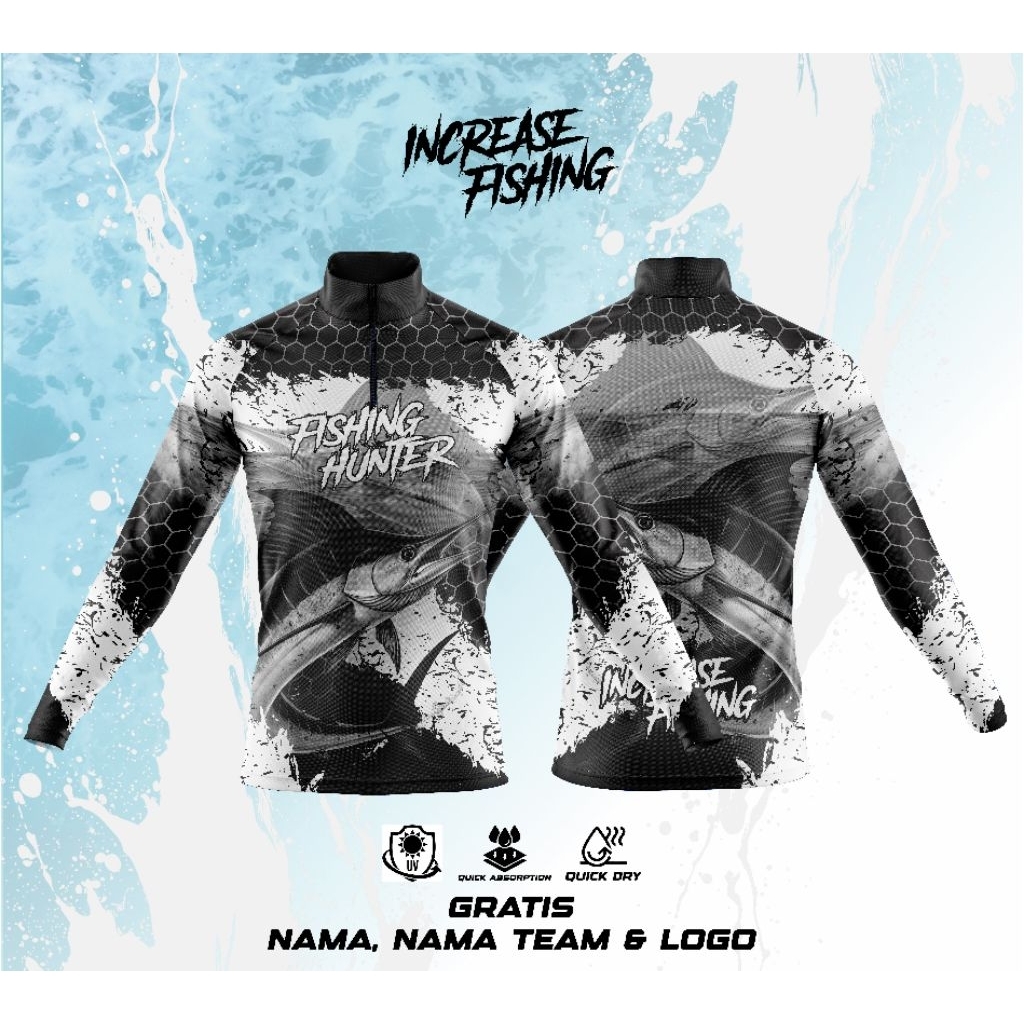 เสื้อตกปลาการพิมพ์เต็มรูปแบบแบบกําหนดเอง | วัสดุแห้งป้องกันรังสียูวี Djarum