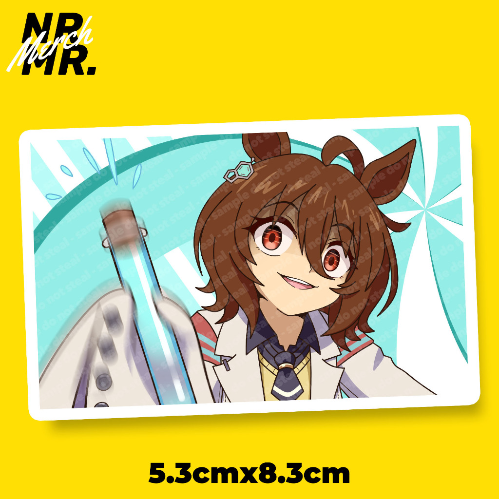 สติ๊กเกอร์ Agnes Tachyon Popipo ล้อเลียน Uma Musume อะนิเมะ Fanmade ราคา ถูกที่สุด ดีลบีเคเค