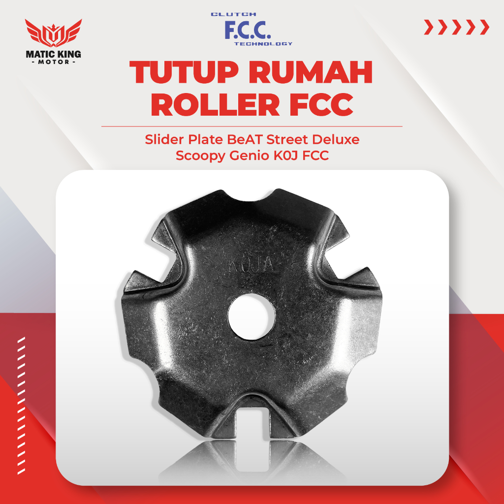 FCC Roller Slider แผ่นฝาครอบ Beat Deluxe Genio Scoopy ใหม่ K0J K1A K2F 22131-K0J-N00