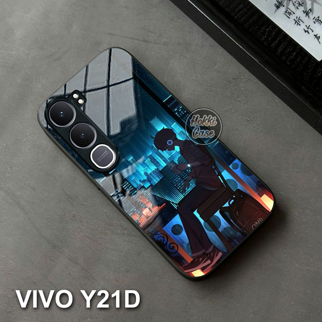 เคส HP Vivo Y21D - เคส Vivo Y21D Glass Softcase ล่าสุด - เคส Vivo Y21D - ซิลิโคนสําหรับ Vivo Y21D - 