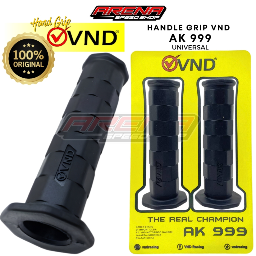 ปลอกแฮนด์แข่ง VND AK999 สีดํา - ด้ามจับแปดเหลี่ยมสีดํา VND AK 999 ดั้งเดิม