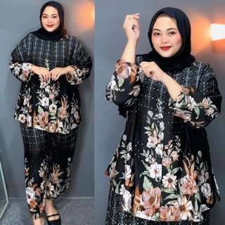 piyama oneset rayon jumbo kekinian / setelan / pakaian / wanita