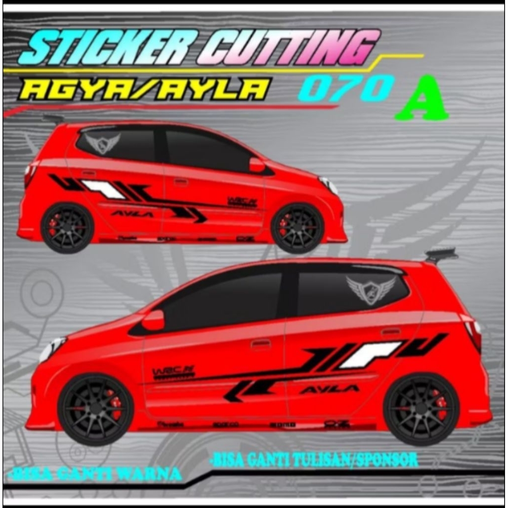 สติ๊กเกอร์ติดรถ Ayla Agya สุดเท่, สติ๊กเกอร์รายการรถ Ayla Agya, สติ๊กเกอร์ติดรถ Ayla Agya ล่าสุด