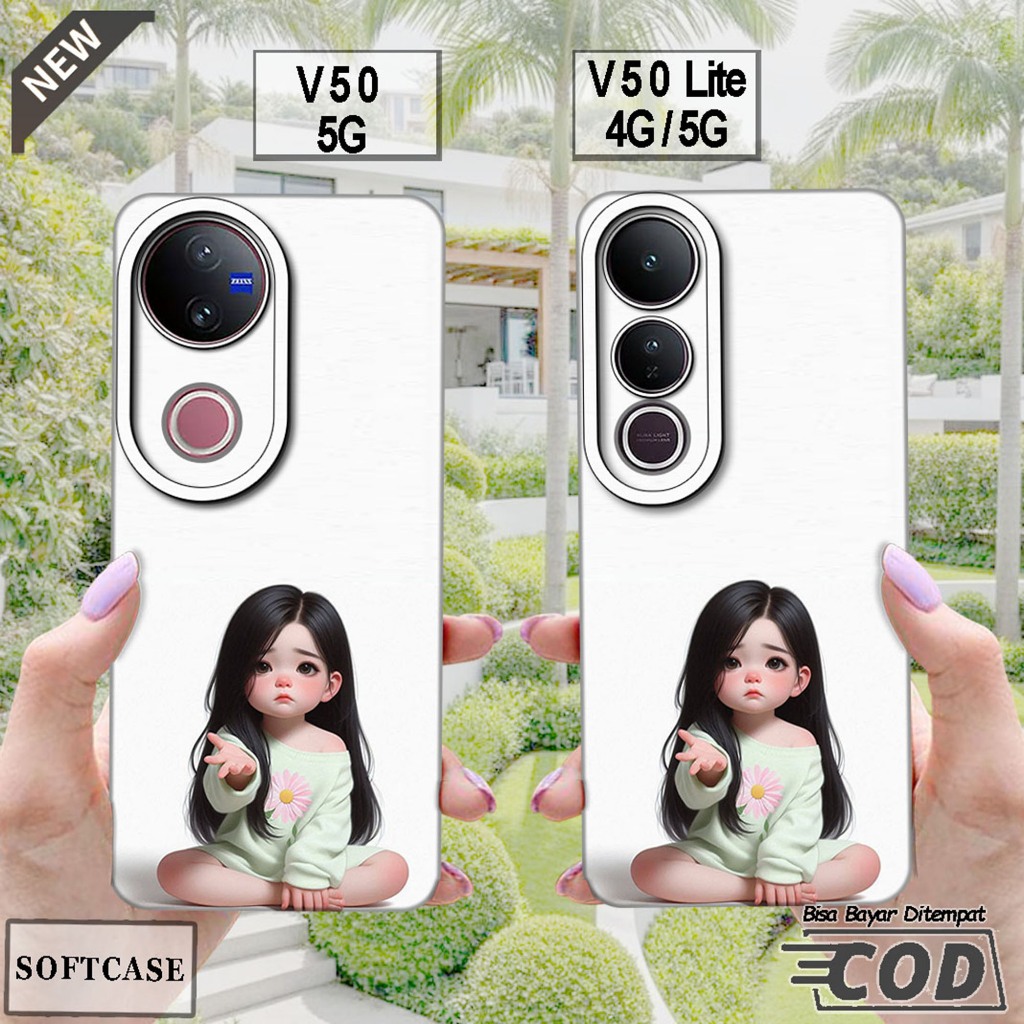 เคส VIVO V50 5G 2025 - เคส VIVO V50 LITE 4G / 5G 2025 _ ปลอกซิลิโคนสีดํายืดหยุ่น