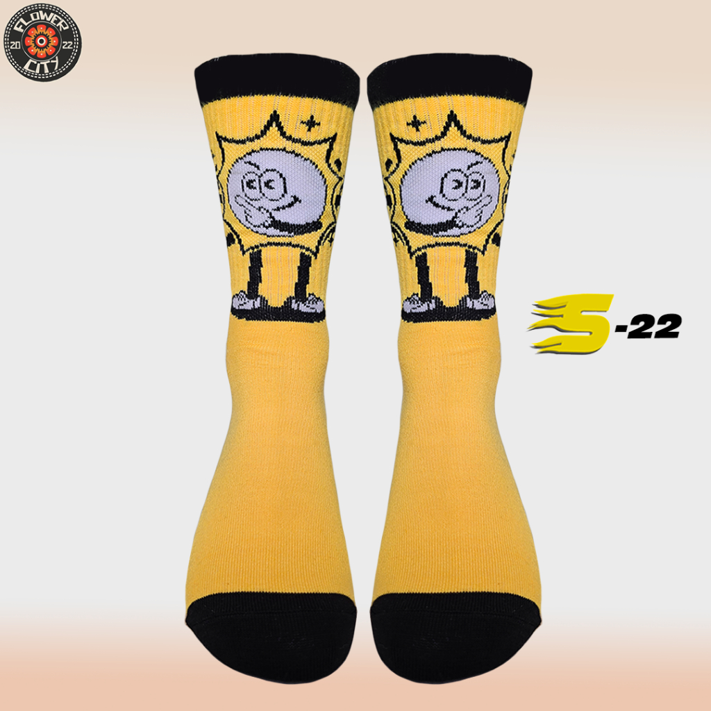 Oldschool Socks - S Series Socks - S22 - Skate Lit It Up - Flower.City