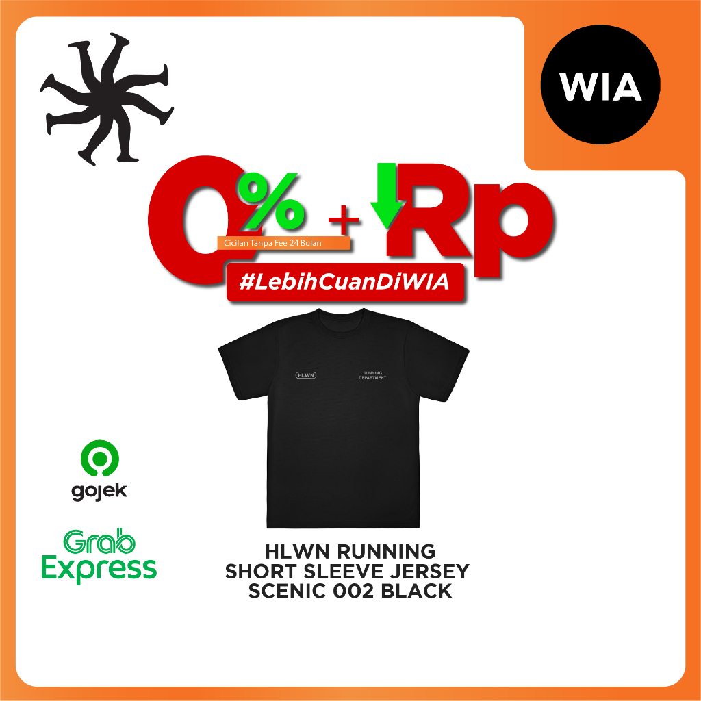 WIA HLWN Running Scenic 002 Black Short Sleeve Tee Premium T-Shirt