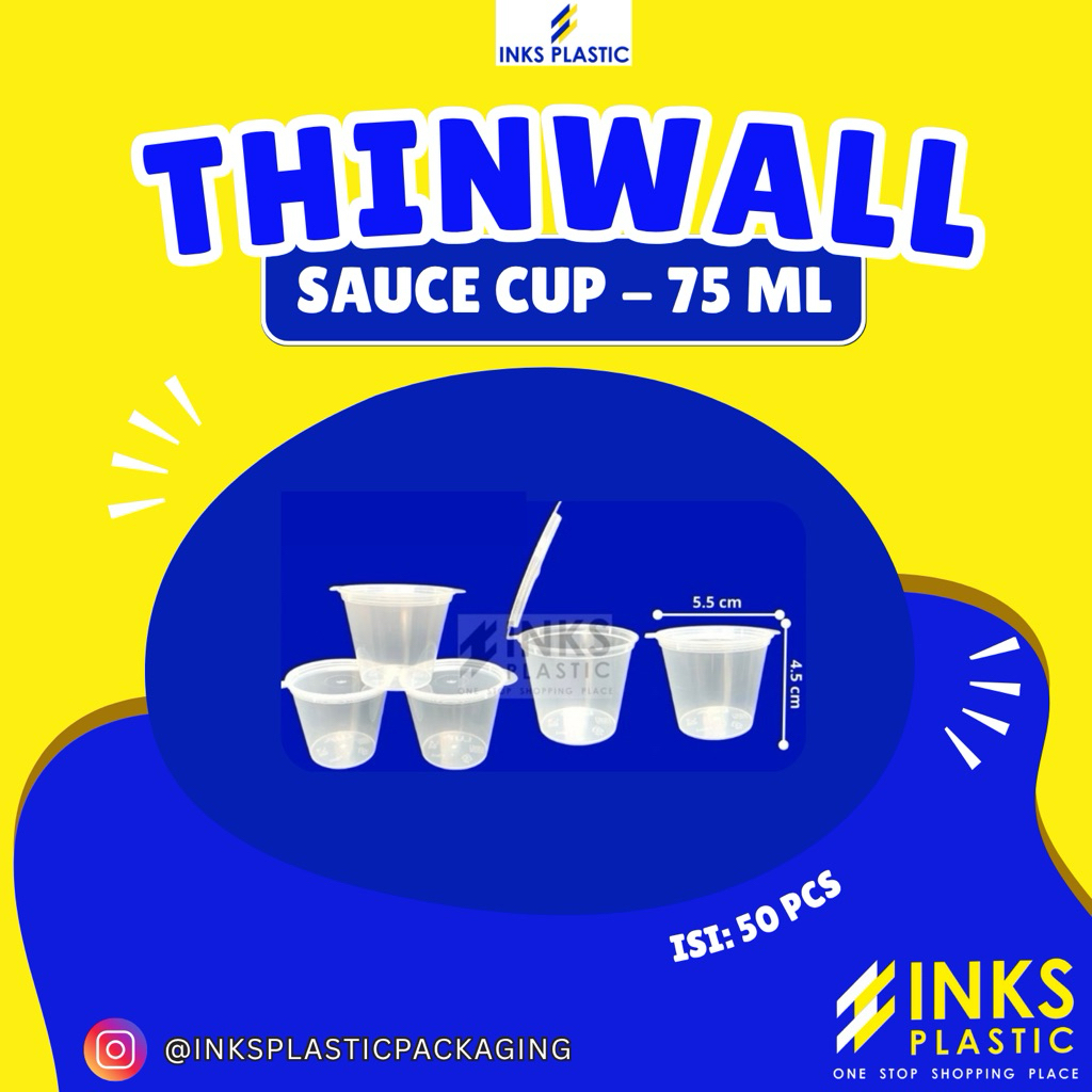 THINWALL SAUCE CUP 75ML CHILI SAUCE CUP 75ML